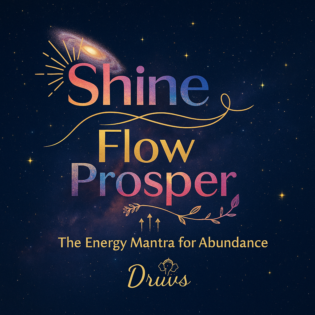 Shine. Flow. Prosper. — The Energy Mantra for a Life Aligned with Abundance