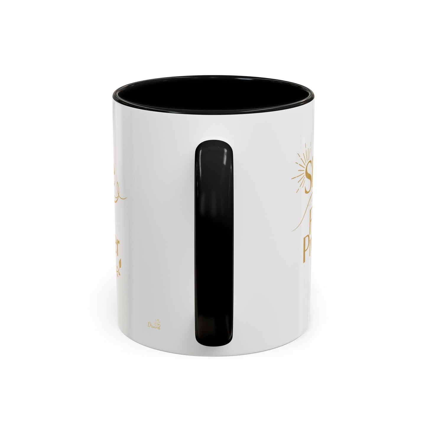 Shine, Flow, Prosper Luxe Mug – Gold Affirmation Ceramic Cup by Druvs