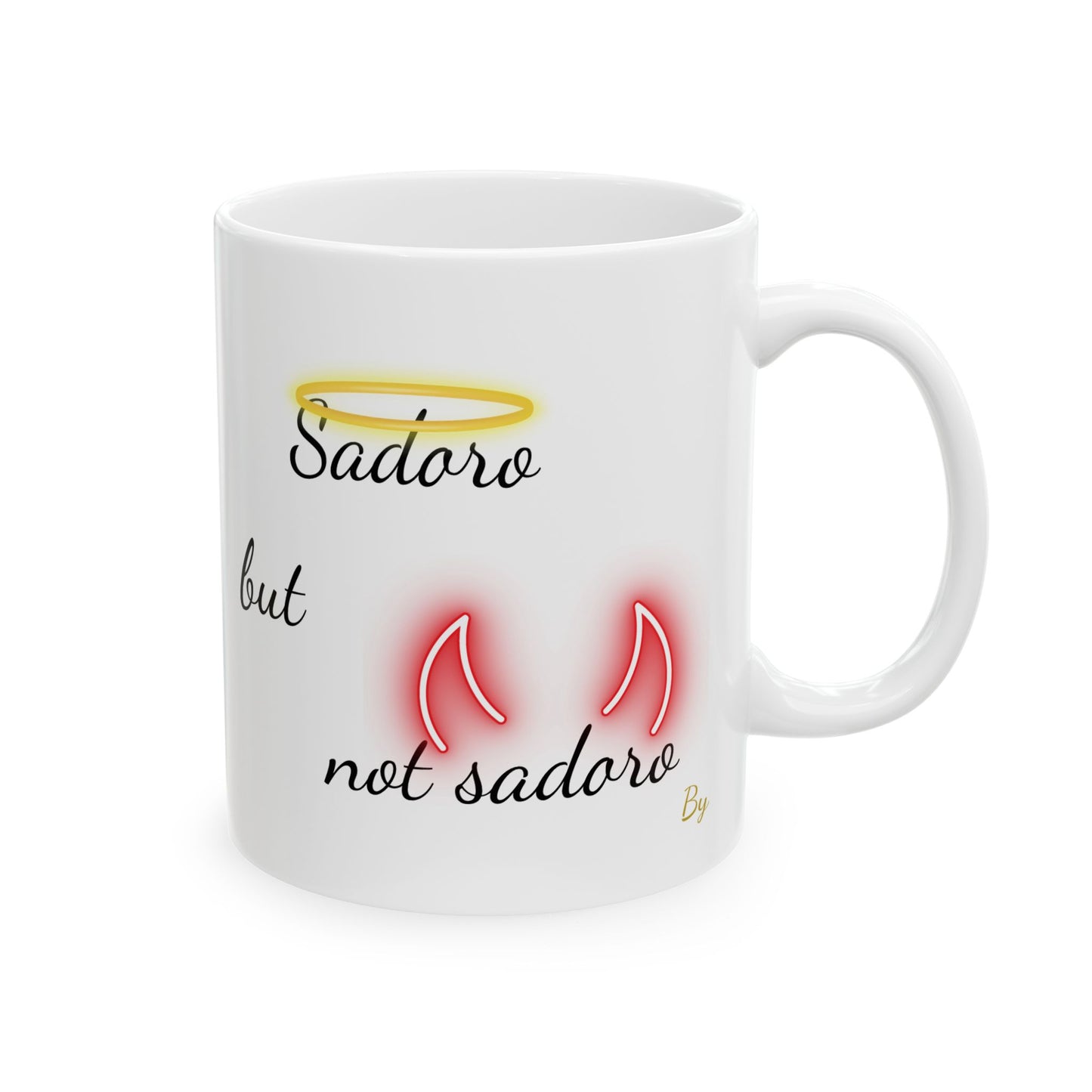 Funny Sindhi Mug – “Sadoro but not sadoro” | Halo & Devil Horns Mug