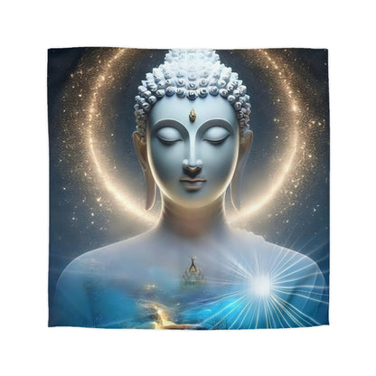 Serene Buddha Duvet Cover – Enlightened Cosmic Bedding by Druvs (Available in All Sizes)