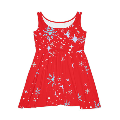 Red Snowflake Dress, Winter Season, Holiday Season, Dresses, Gifts for her