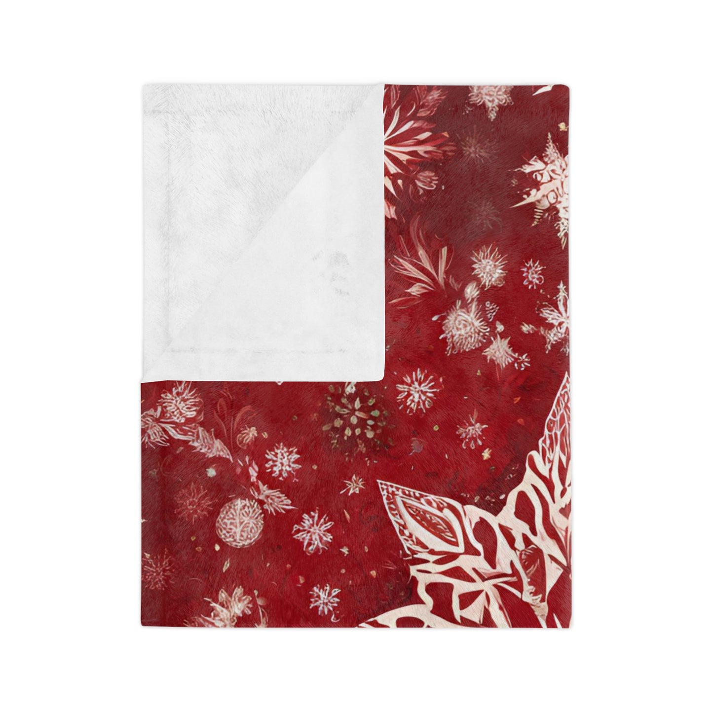 Velveteen Blanket Snowflake Star