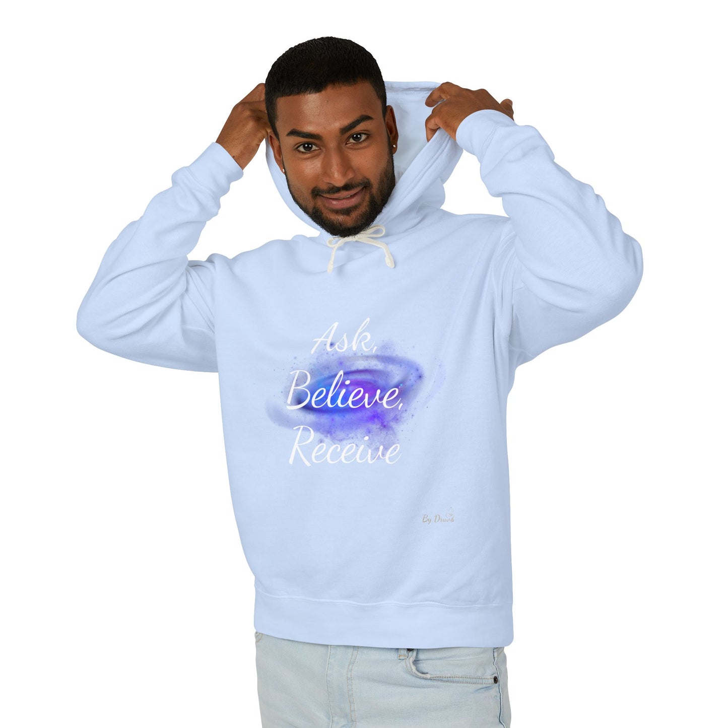 Unisex Hoodie Sweatshirt with Ask, Believe, Receive in it, Inspirational, Law of attraction, Motivational Hoodie, Gifts Idea