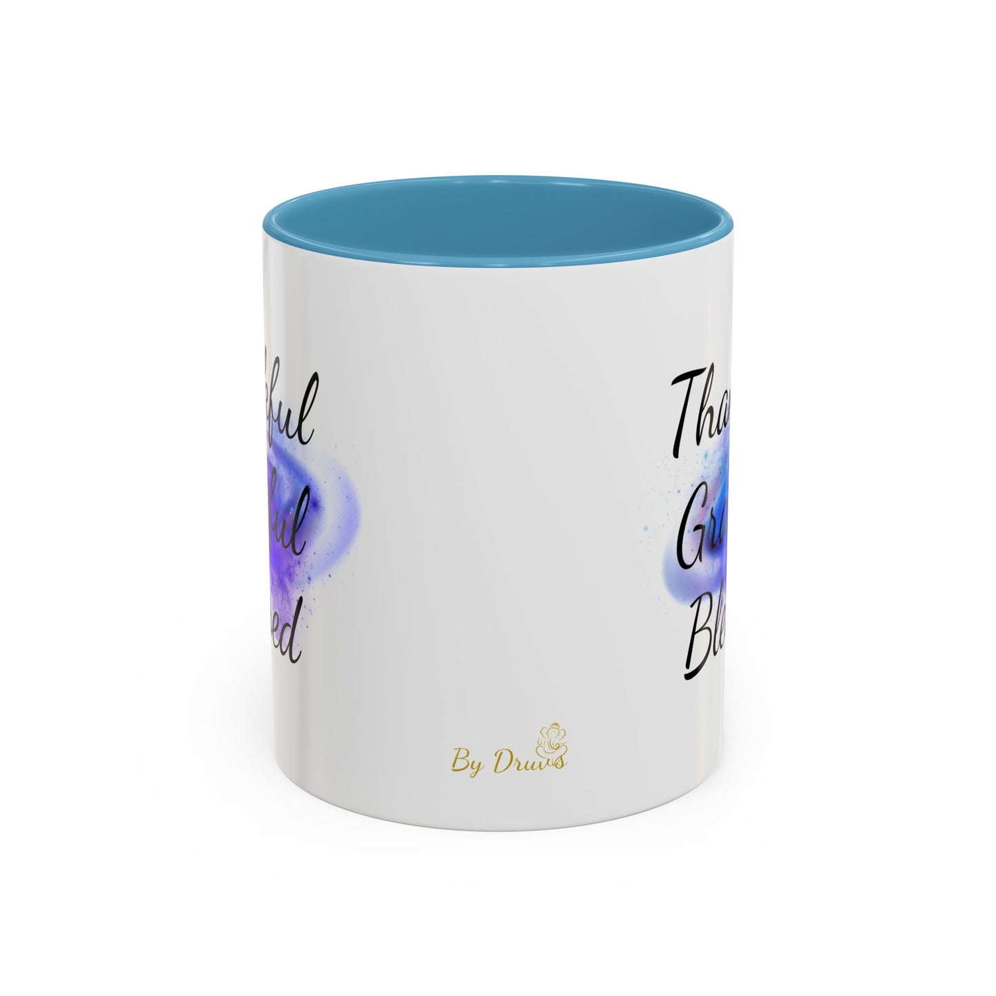 Two Tone Inspirational Mug, Gratitude Mug, Blessed, Grateful, Thankful Mug, Daily Inspirational