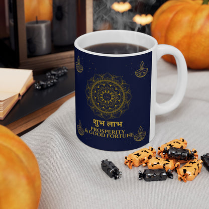 Shubh Labh Mug – Prosperity & Good Fortune Diwali Edition Ceramic Mug