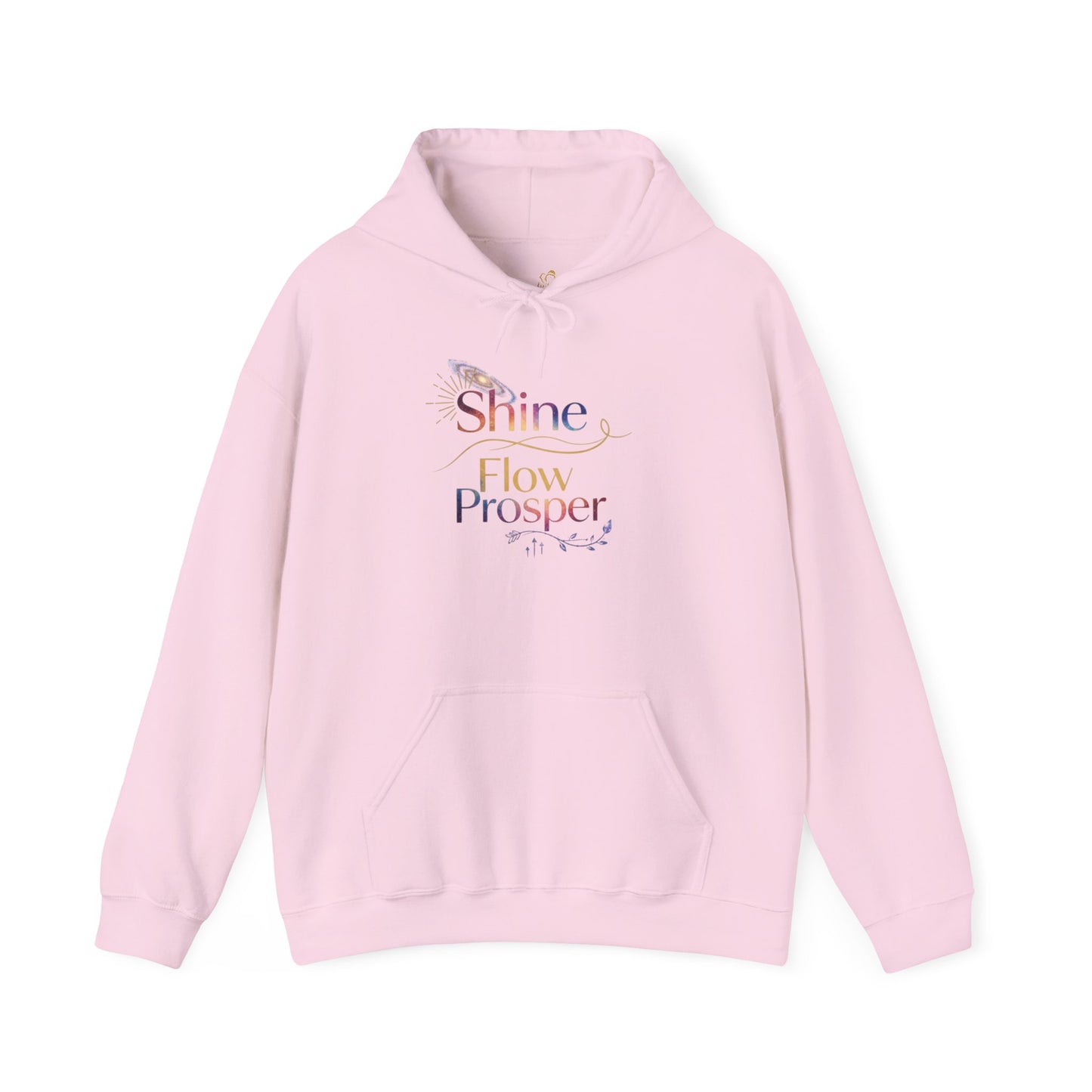 Shine Flow Prosper – Spiritual Manifestation Hoodie