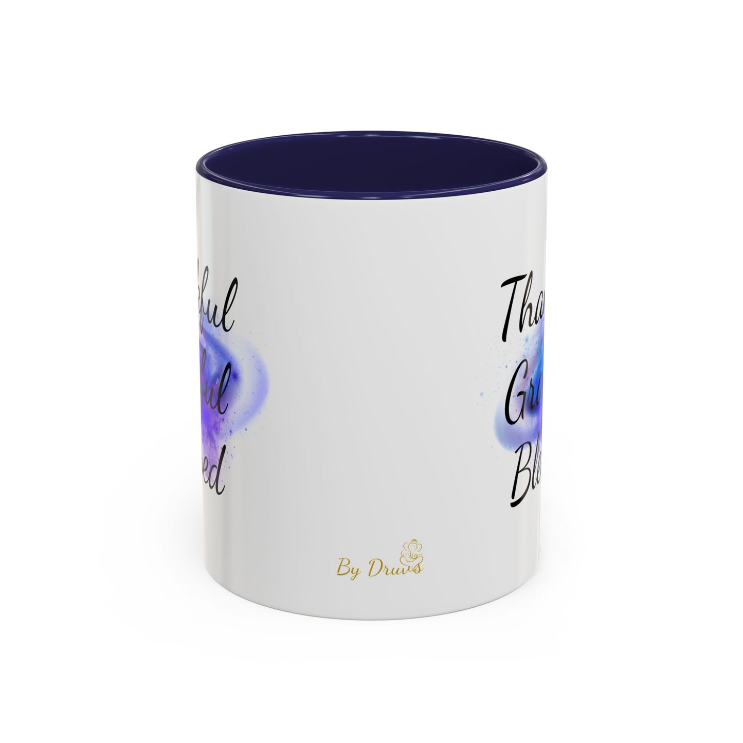 Two Tone Inspirational Mug, Gratitude Mug, Blessed, Grateful, Thankful Mug, Daily Inspirational