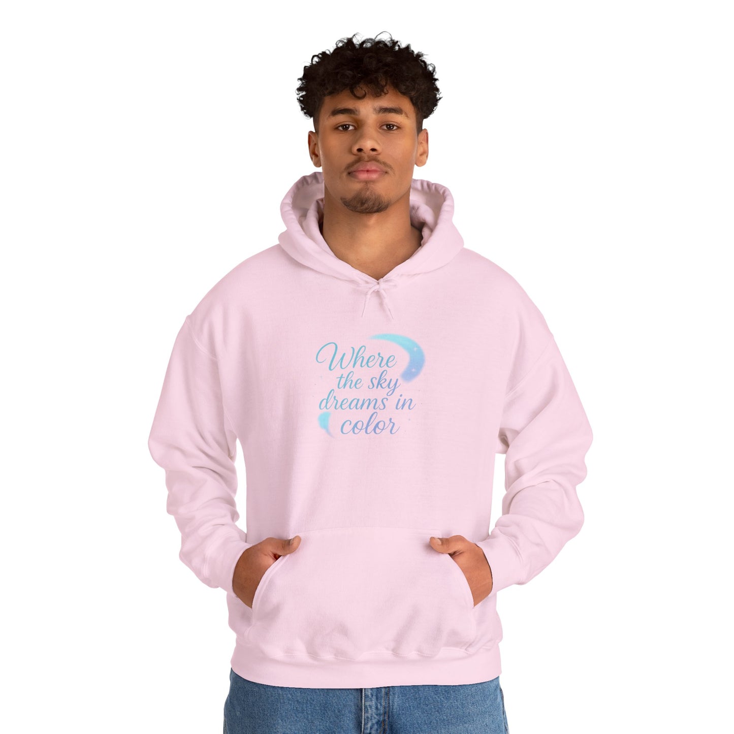 Where the Sky Dreams in Color – Cosmic Moon Hoodie