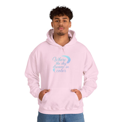 Where the Sky Dreams in Color – Cosmic Moon Hoodie