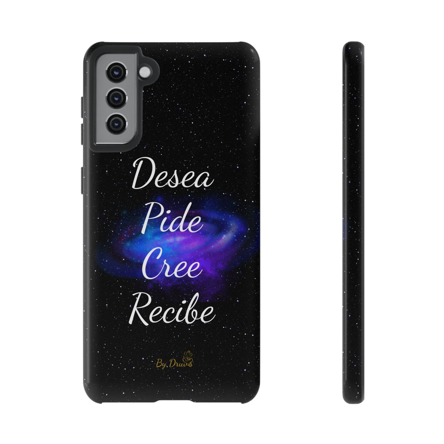 Funda para Móvil, Desea, Pide, Cree, Recibe, Ley de Atracción, Pensamiento Positivo,  iPhone, Samsung, Google Pixel, Carcasa para movil