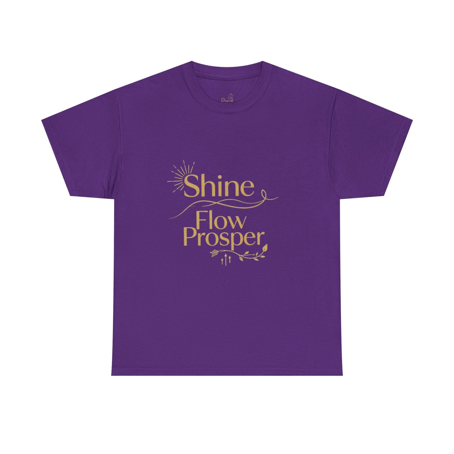 Shine Flow Prosper T-Shirt – Luxe Edition Affirmation Tee | Druvs
