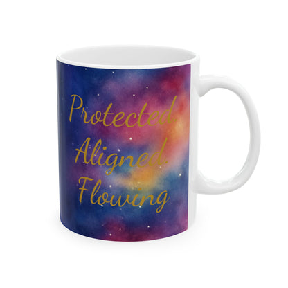 Ganesh Galaxy Mug – “My Energy My Protector” (11oz Ceramic)