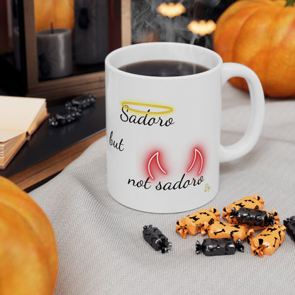 Funny Sindhi Mug – “Sadoro but not sadoro” | Halo & Devil Horns Mug
