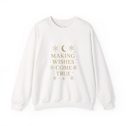 Making Wishes Come True – Celestial Snowflake Sweatshirt