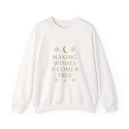 Making Wishes Come True – Celestial Snowflake Sweatshirt