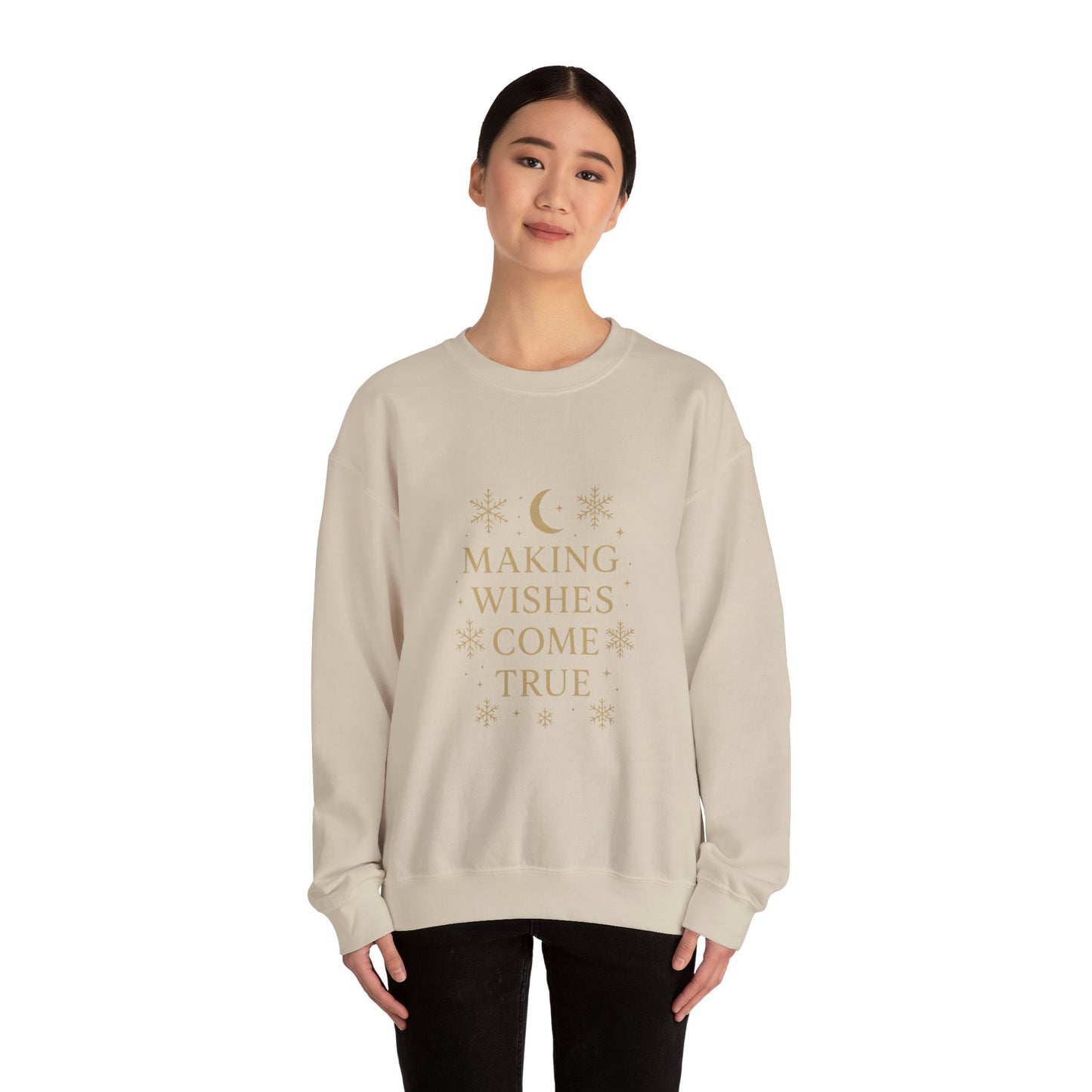 Making Wishes Come True – Celestial Snowflake Sweatshirt