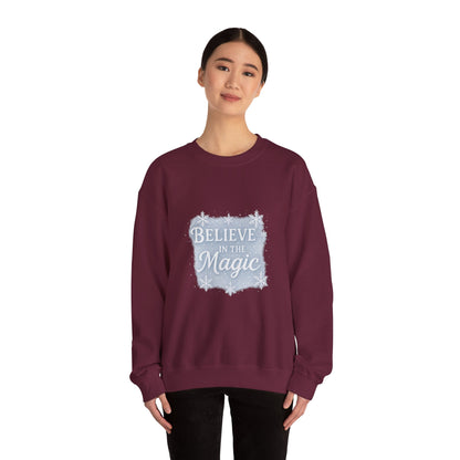 Believe in the Magic Winter Sweatshirt – Unisex Cozy Christmas Crewneck