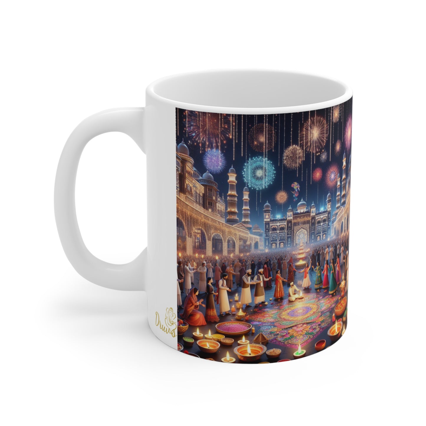 Diwali Mug, Chai Mugs, Breakfast Mug, Diwali, Indian Festival, Mugs, Home Decor