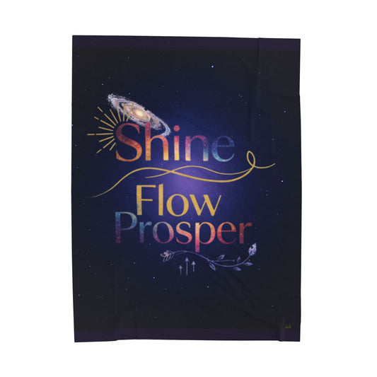 Galaxy-inspired Shine Flow Prosper affirmation blanket