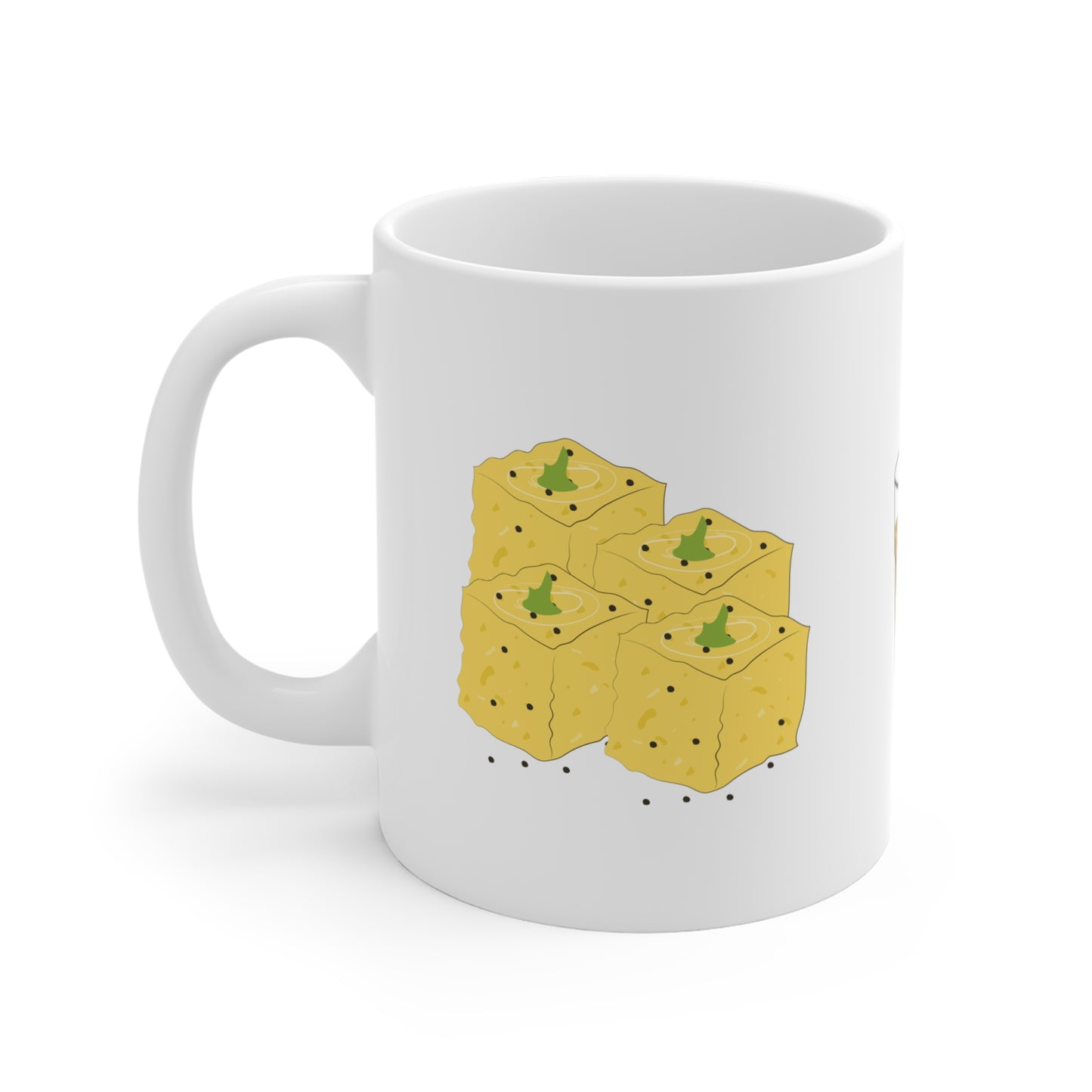 Funny Indian Mug, Paratha, Chai, Dhokla Mug, Mugs, Chai Lovers, Funny Mug