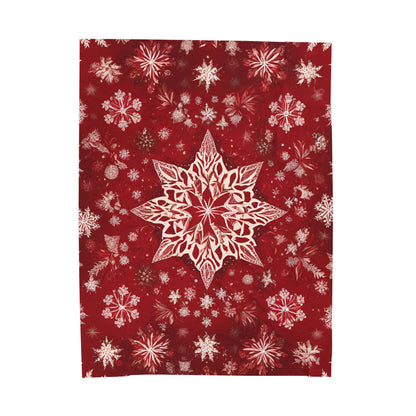 Velveteen Blanket Snowflake Star