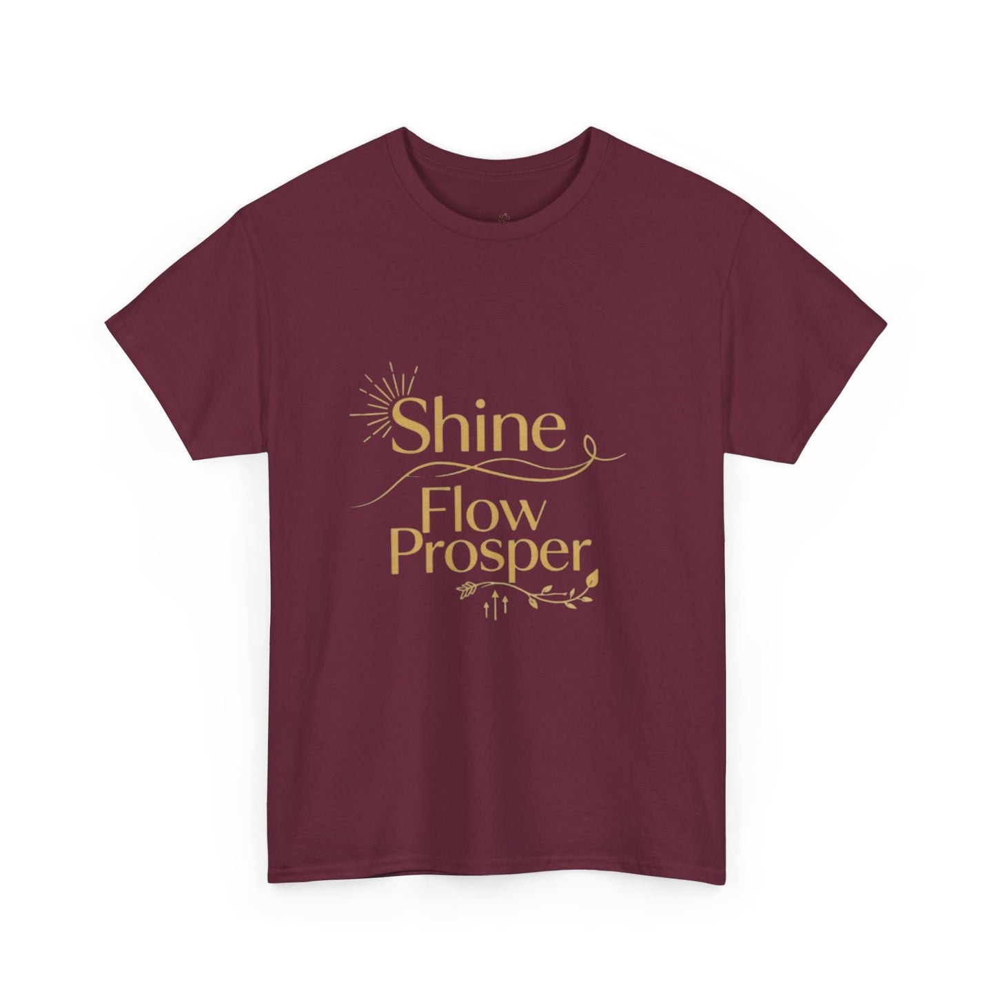 Shine Flow Prosper T-Shirt – Luxe Edition Affirmation Tee | Druvs