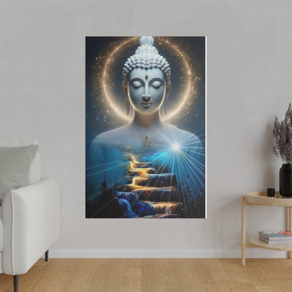 Buddha Canvas - Zen Space, Office Room, Peaceful, Gift Idea, Inspirational, Birthday, Thanksgiving