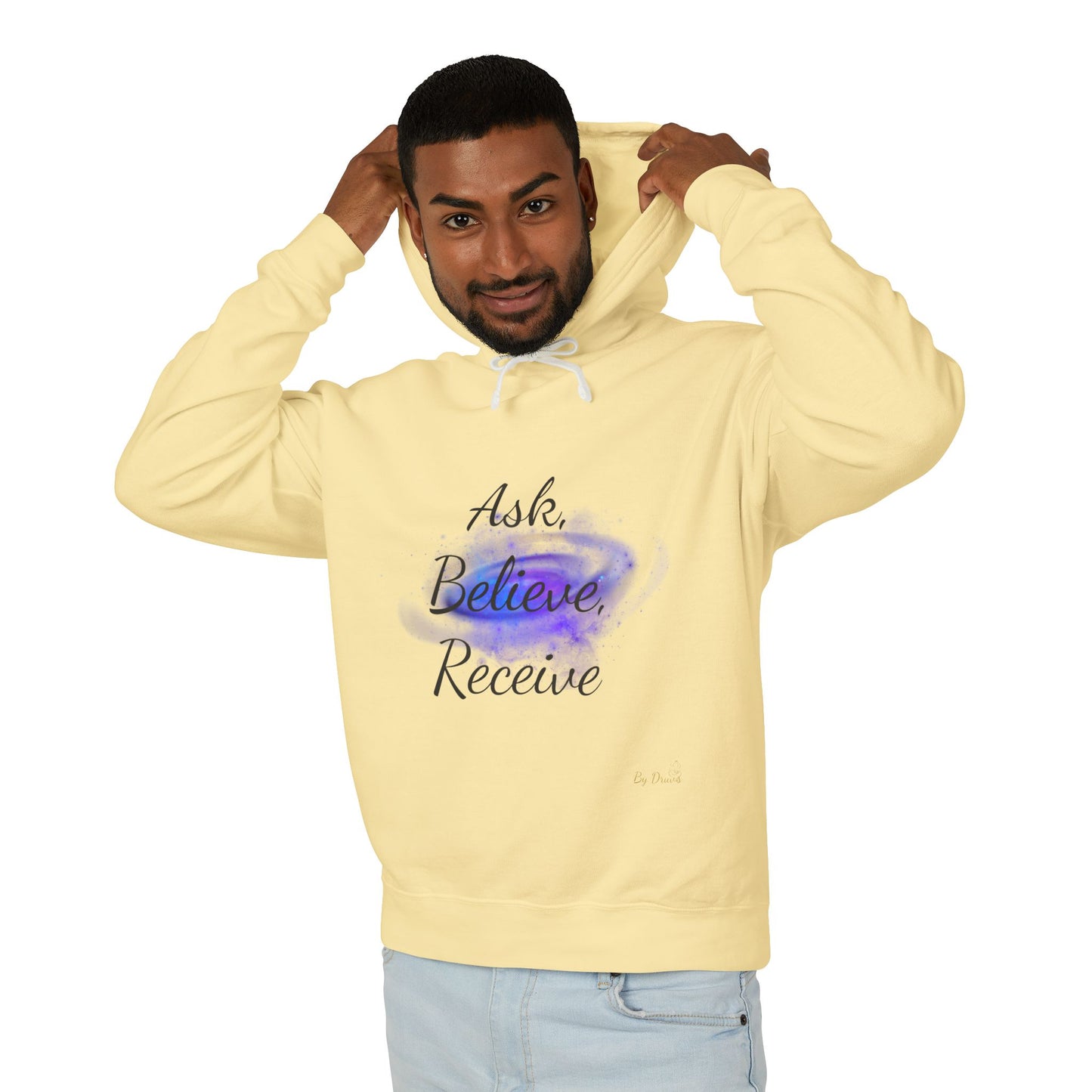 Unisex Hoodie Sweatshirt with Ask, Believe, Receive in it, Inspirational, Law of attraction, Motivational Hoodie, Gifts Idea