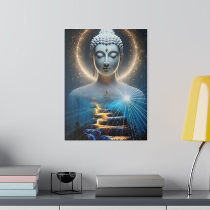 Buddha Canvas - Zen Space, Office Room, Peaceful, Gift Idea, Inspirational, Birthday, Thanksgiving