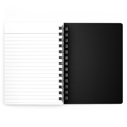 Shine Flow Prosper Journal – Cosmic Manifestation Spiral Notebook by Druvs