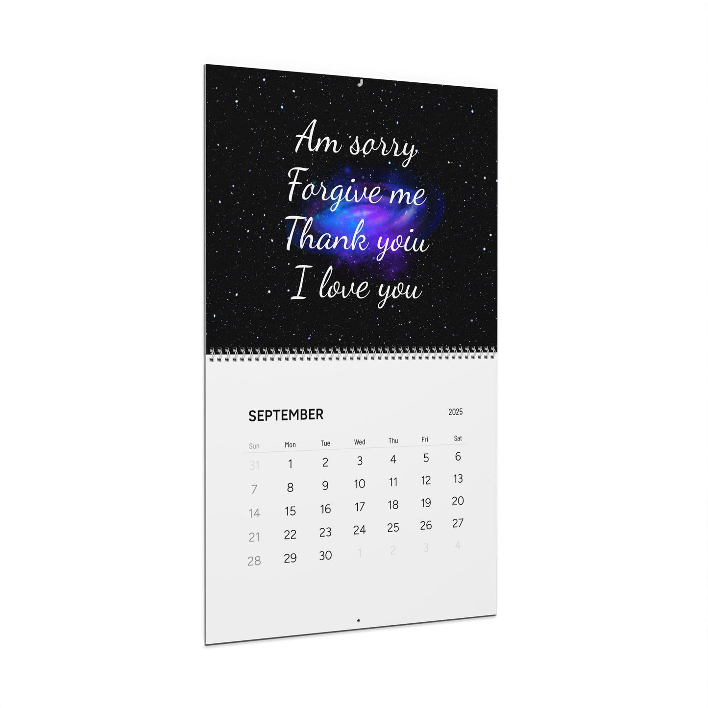 Wall Calendar - Law of Attraction Positive Quotes 2025