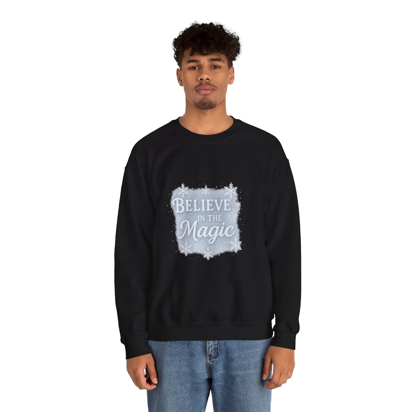 Believe in the Magic Winter Sweatshirt – Unisex Cozy Christmas Crewneck