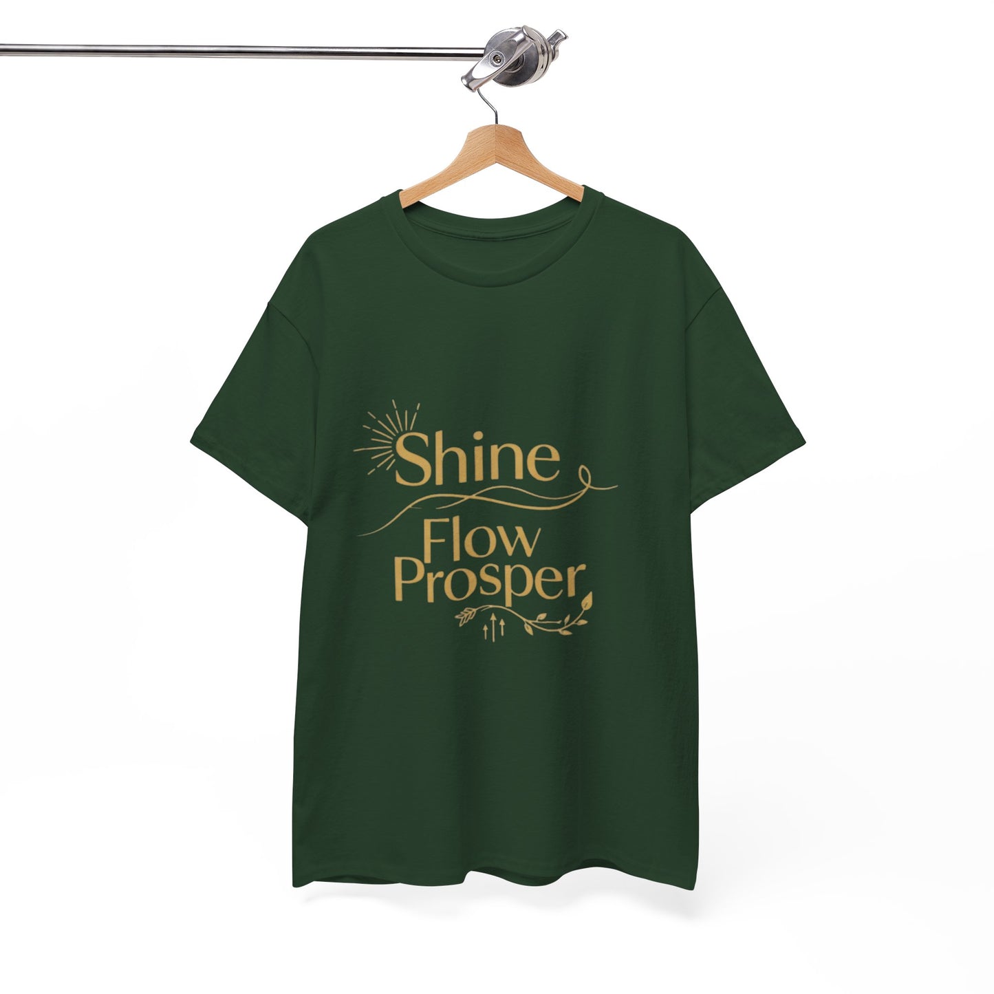 Shine Flow Prosper T-Shirt – Luxe Edition Affirmation Tee | Druvs
