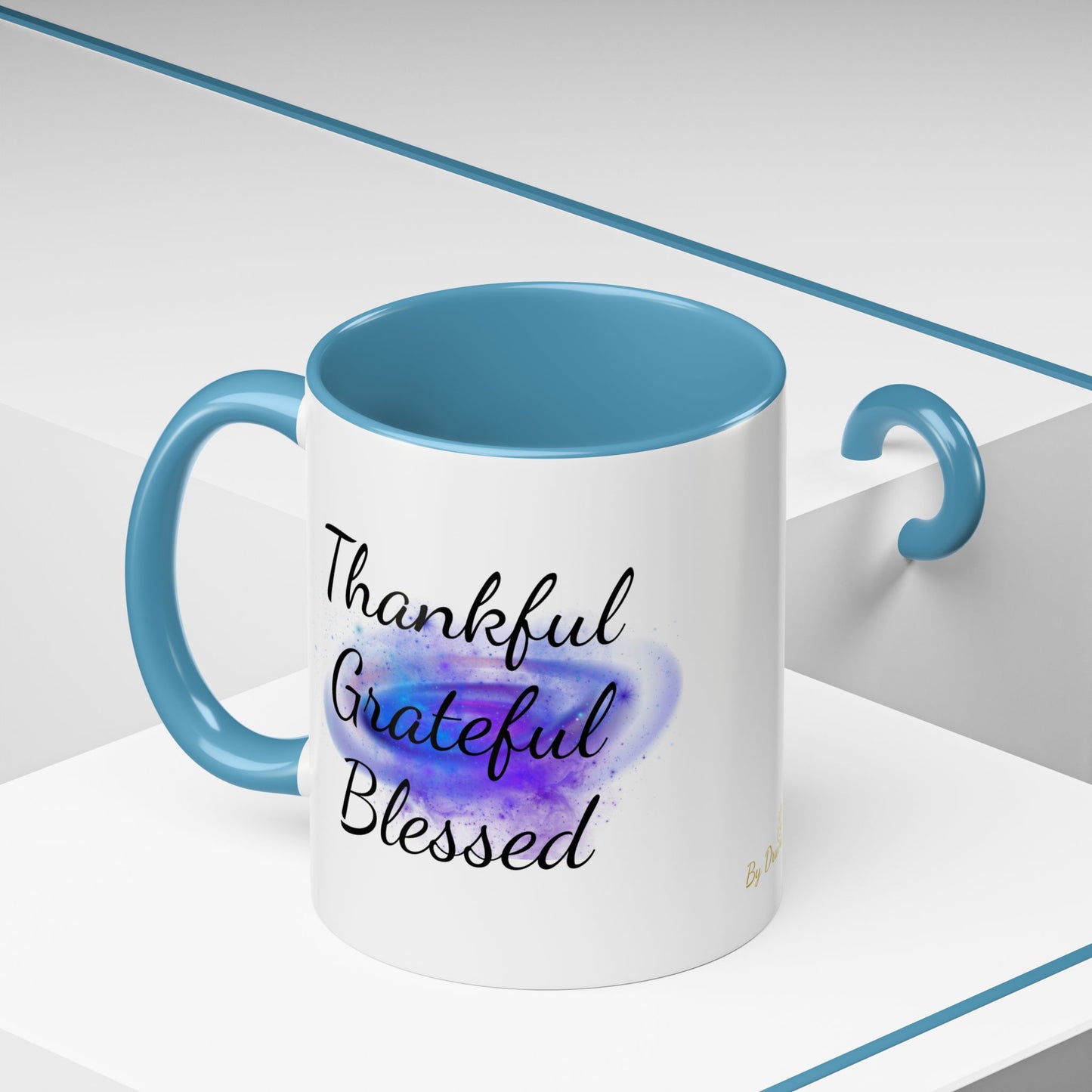 Two Tone Inspirational Mug, Gratitude Mug - Druvs