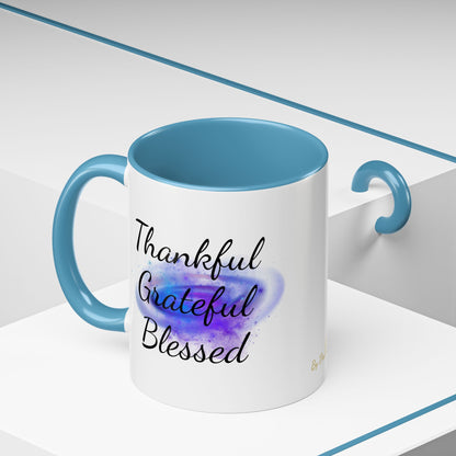 Two Tone Inspirational Mug, Gratitude Mug - Druvs