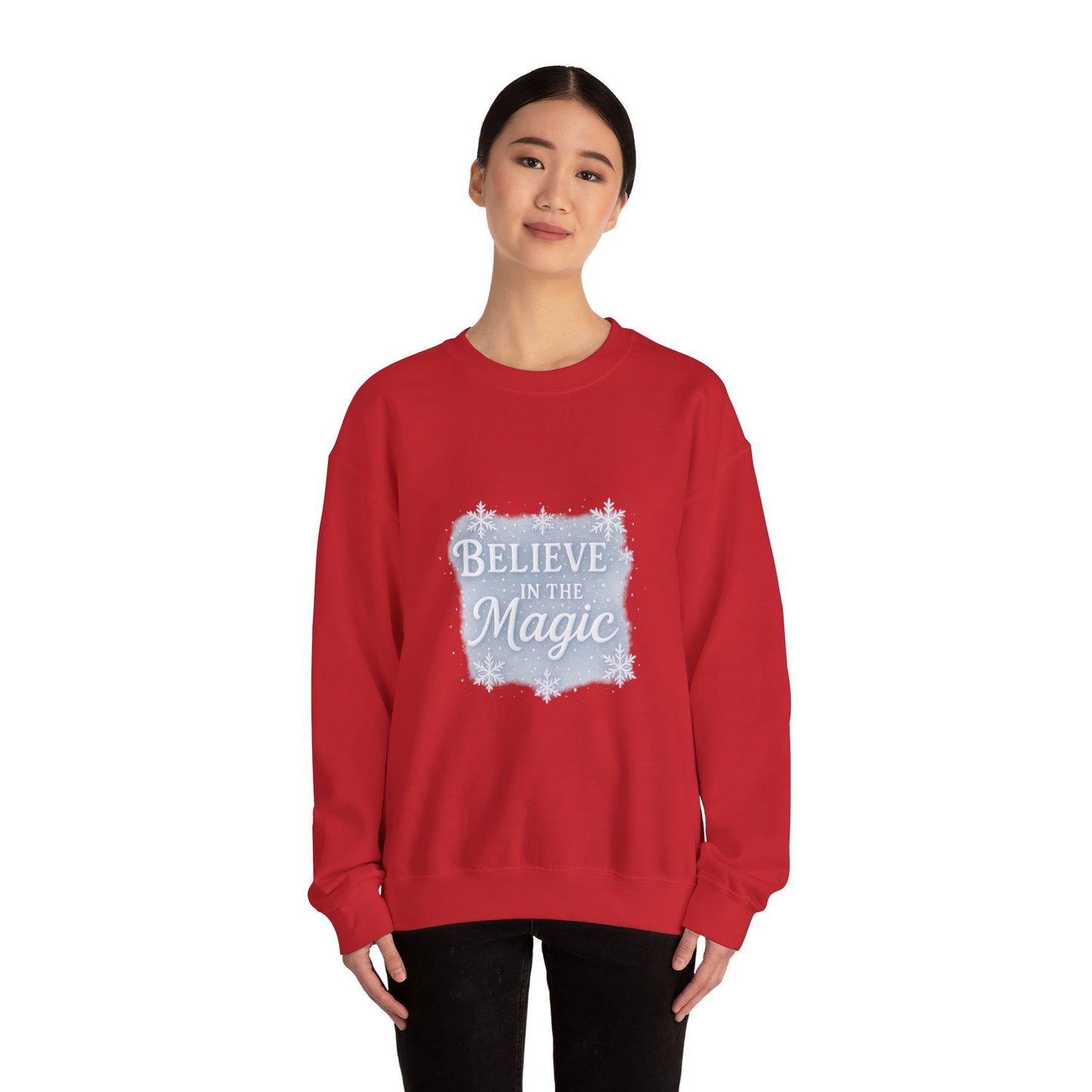 Believe in the Magic Winter Sweatshirt – Unisex Cozy Christmas Crewneck