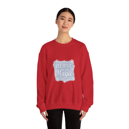 Believe in the Magic Winter Sweatshirt – Unisex Cozy Christmas Crewneck