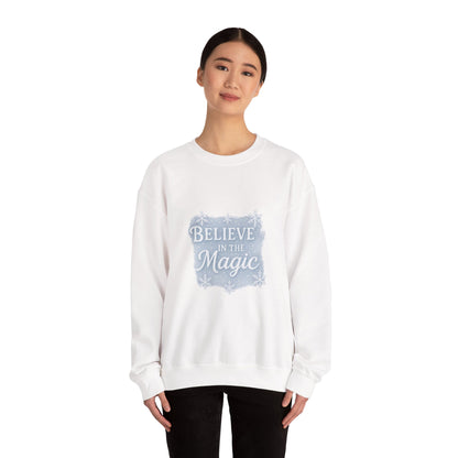 Believe in the Magic Winter Sweatshirt – Unisex Cozy Christmas Crewneck