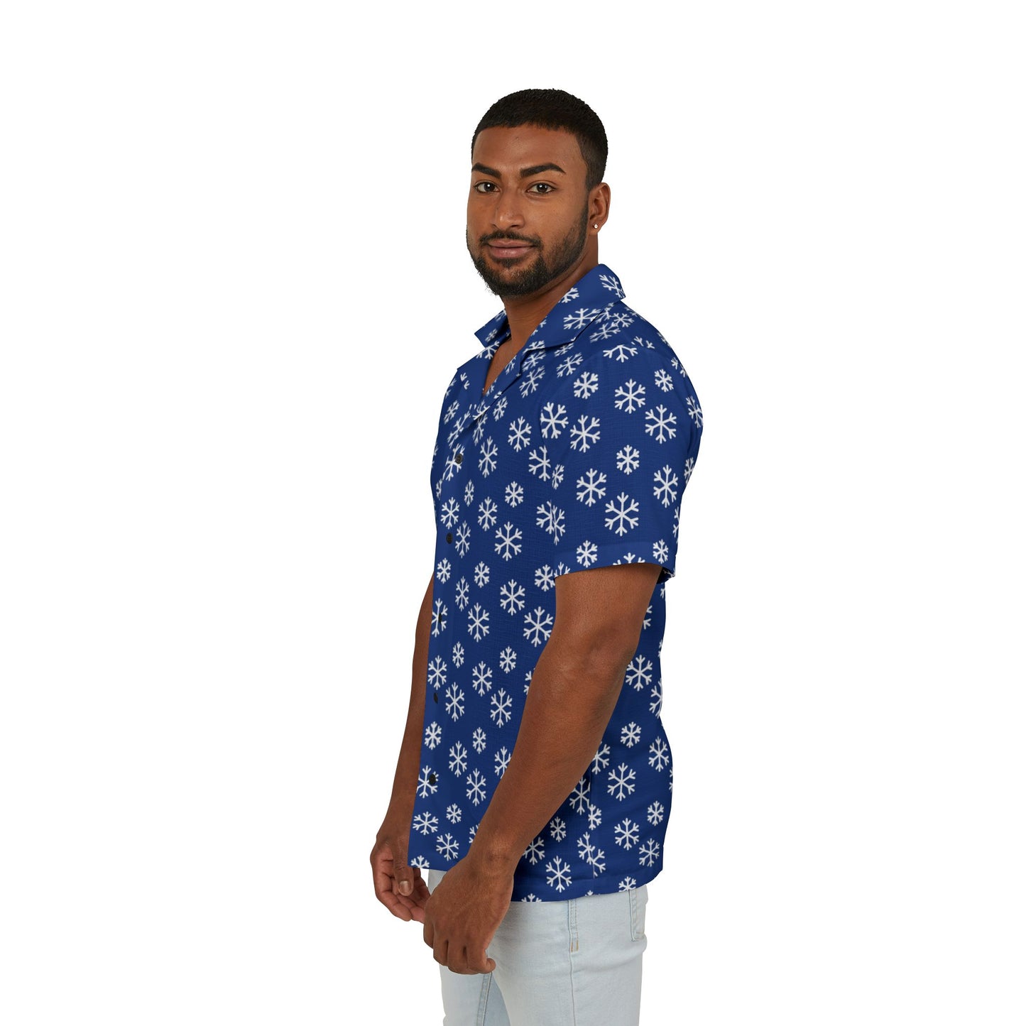 Blue Snowflake Shirt For Christmas Time or a  Party