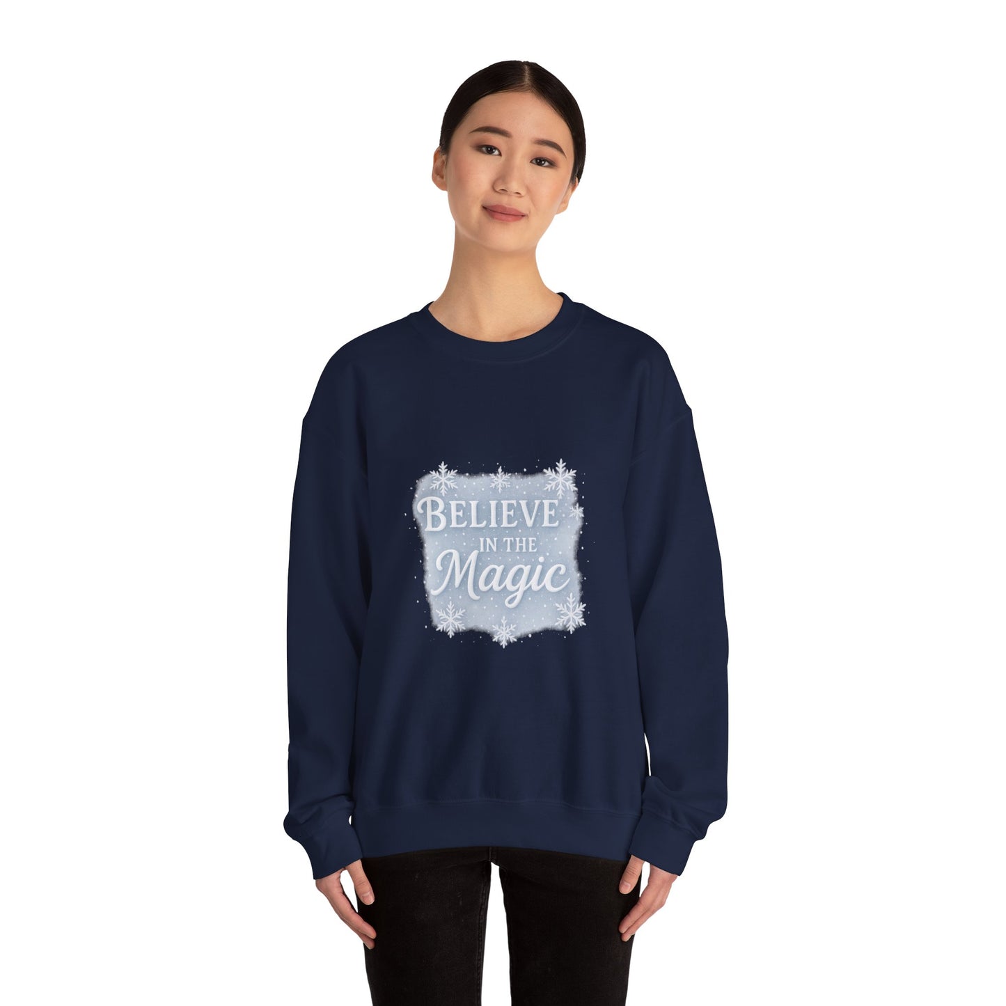 Believe in the Magic Winter Sweatshirt – Unisex Cozy Christmas Crewneck