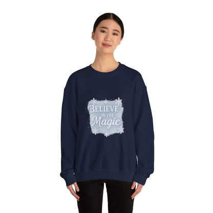 Believe in the Magic Winter Sweatshirt – Unisex Cozy Christmas Crewneck