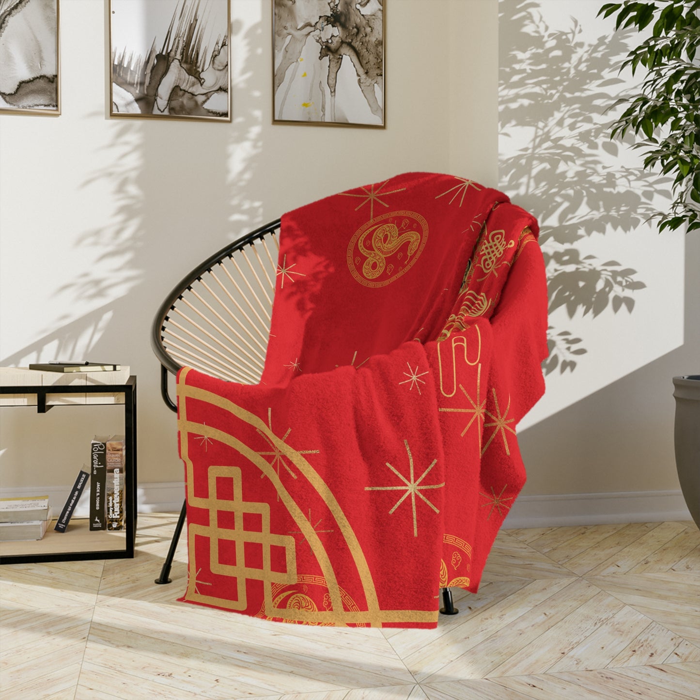 Year of Snake Chinese New Year Red Blanket Blanket