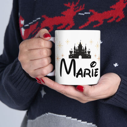 Personalized Castle Mug – Custom Name Magic Mug for Disney Lovers