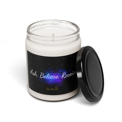 Scented Soy Candle, 9oz - Ask, Believe, Receive, Law of Attraction