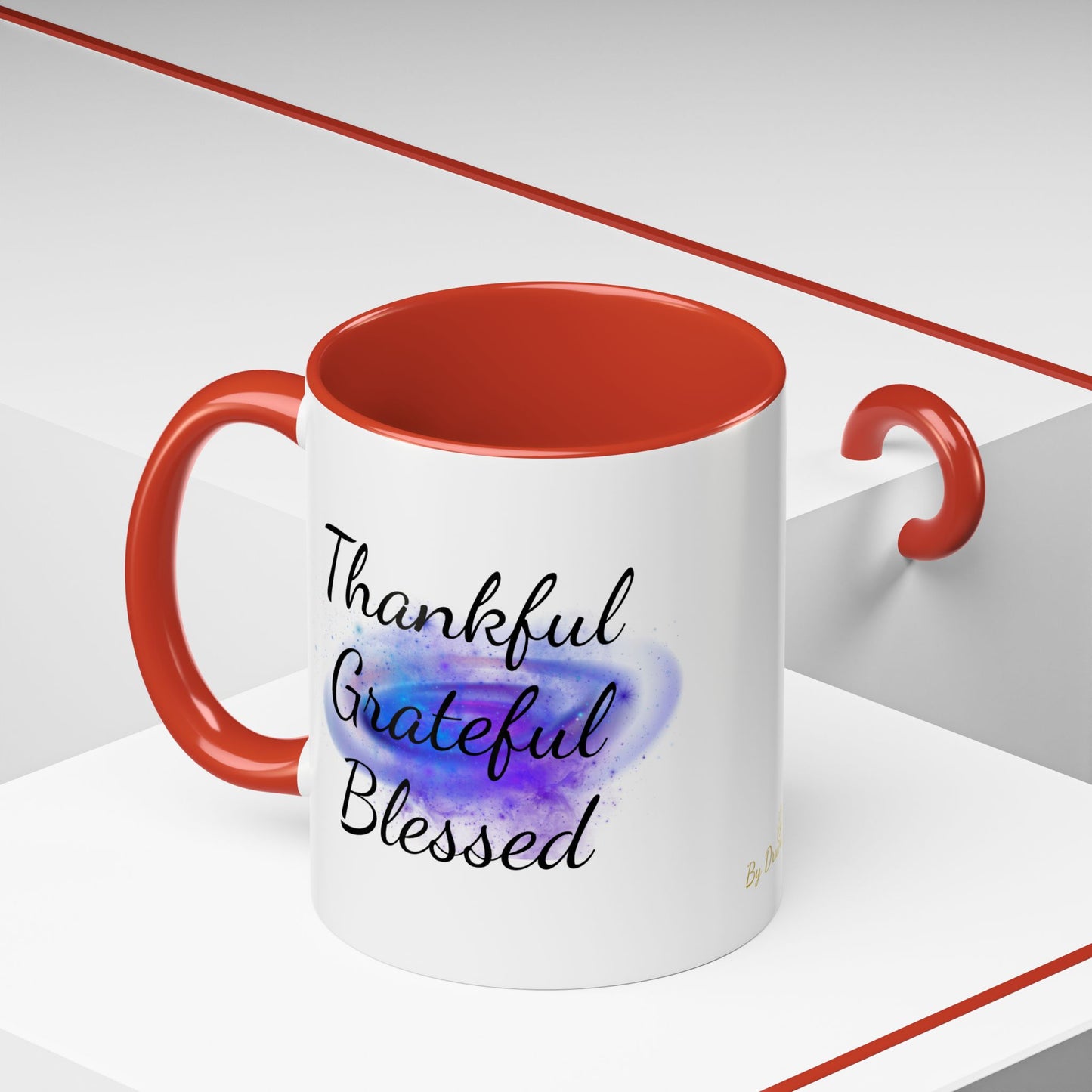 Two Tone Inspirational Mug, Gratitude Mug - Druvs