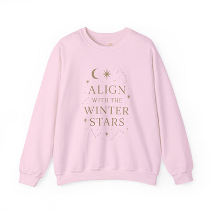 Align with the Winter Stars – Celestial Holiday Sweatshirt | Spiritual Winter Vibes