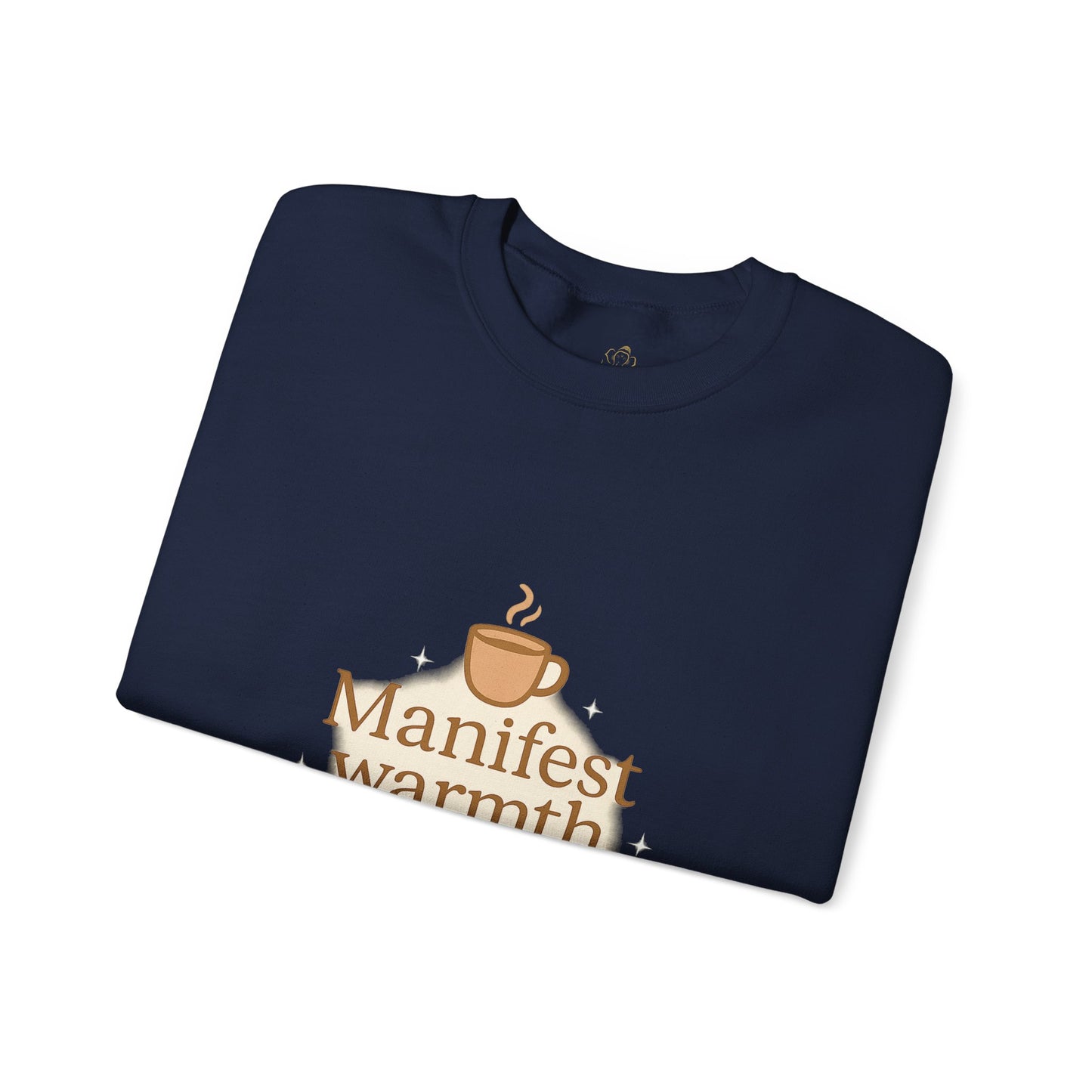 Manifest Warmth, Sip Peace – Cozy Winter Affirmation Sweatshirt (Unisex)