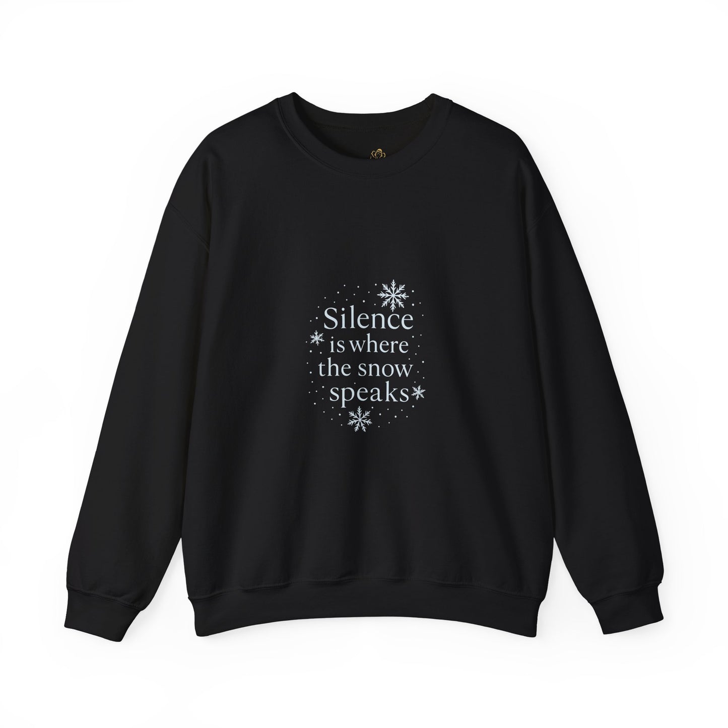 Silence Is Where the Snow Speaks – Spiritual Winter Sweatshirt (Unisex)