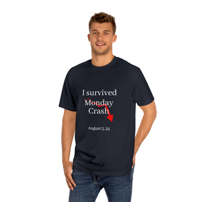 Stock Market T-Shirt - I Survived Monday Crash August 5, 2024 Unisex Tee