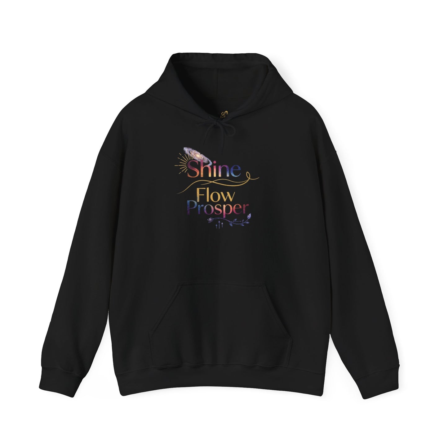 Shine Flow Prosper – Spiritual Manifestation Hoodie